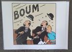 Grande carte postale double pliante sous blister : Hergé : T, Ophalen of Verzenden