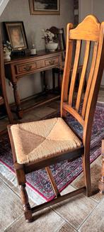 Acht eiken stoelen met hoge rug., Antiquités & Art, Antiquités | Meubles | Chaises & Canapés, Enlèvement