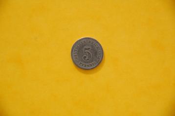 REICH : 5 Pfennig 1874 A in zeer goede staat beschikbaar voor biedingen