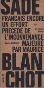 Sade, Français, encore un effort..., Société, Enlèvement ou Envoi, Neuf