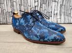 Rehab speciale blauwe herenschoenen - Maat 42 (8), Zo goed als nieuw, Rehab, Veterschoenen, Verzenden