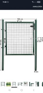 Tuinpoort met slot, Tuin en Terras, Ophalen, Nieuw
