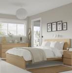 IKEA Bed + Ladenkasten, 180 cm, Modern, Bruin, Zo goed als nieuw