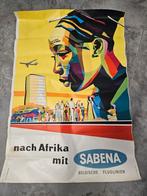 Originele Sabena affiche Congo ca. 1950, Ophalen of Verzenden, Zo goed als nieuw