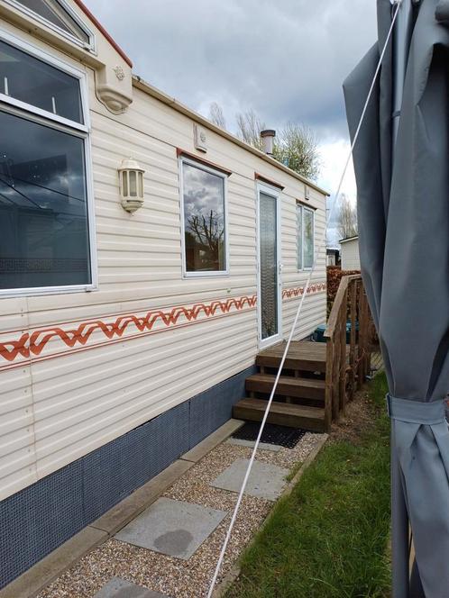 StaCaravan in Jabbeke op vaste staplaats, Caravans en Kamperen, Stacaravans, Ophalen