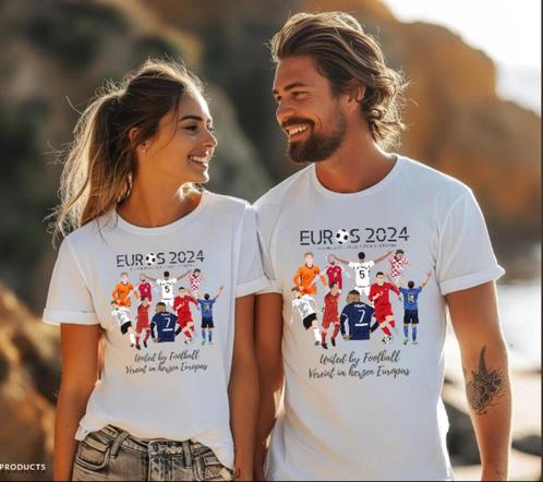 EK voetbal 2024 T-shirt, Vêtements | Femmes, T-shirts, Neuf, Taille 38/40 (M), Manches courtes, Envoi