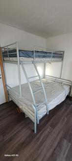 Hoogslaper  Grijze kleur., Huis en Inrichting, Slaapkamer | Stapelbedden en Hoogslapers, Ophalen, Hoogslaper, Zo goed als nieuw