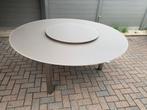 Topgrote ronde tafel van joli met verlichte draaischijf, Jardin & Terrasse, Tables de jardin, Enlèvement ou Envoi, Comme neuf