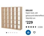 Kallax kast - beuk kleur. Als nieuw. 5 op 5 vakken, Ophalen, Zo goed als nieuw