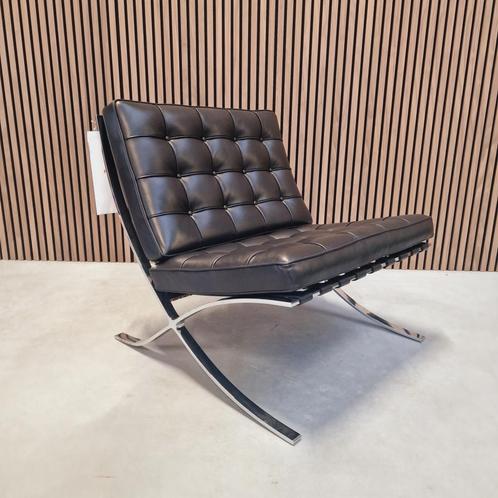 Knoll Barcelona Chair - Venezia Relax Nero, Antiek en Kunst, Antiek | Meubels | Stoelen en Sofa's, Ophalen of Verzenden