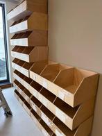 Houten Bakjes met Onderverdeling – Stapelbaar – 33 Stuks, Doe-het-zelf en Bouw, Kratten en Dozen, Ophalen, Gebruikt, 75 tot 100 cm