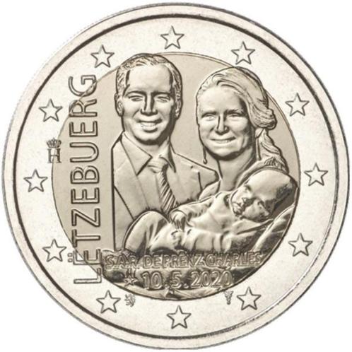 2 euros Luxembourg 2020 - Prince Charles Héréditaire (UNC) -, Timbres & Monnaies, Monnaies | Europe | Monnaies euro, Monnaie en vrac