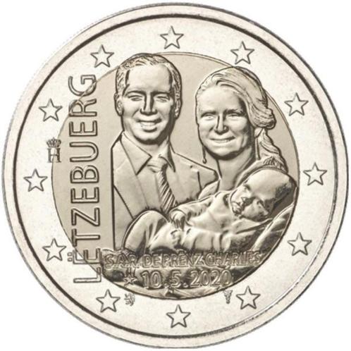 2 euro Luxemburg 2020 - Erfprins Charles (UNC) - Relief, Postzegels en Munten, Munten | Europa | Euromunten, Losse munt, 2 euro