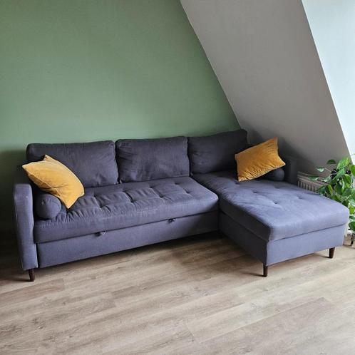 Grey classic sofa, Huis en Inrichting, Zetels | Zetels en Chaises Longues, Gebruikt, Driepersoons, 200 tot 250 cm, 125 tot 150 cm