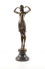 Grote Zware Bronzen Beeld Scarabee Danser GRATIS LEVERING, Verzenden, Brons