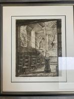 Ets schoenmakers kapel in Antwerpen van romain malfliet, Antiek en Kunst, Kunst | Etsen en Gravures, Ophalen of Verzenden