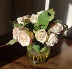 Bouquet de roses soie, Huis en Inrichting, Woonaccessoires | Kunstplanten en Kunstbloemen, Ophalen of Verzenden, Zo goed als nieuw