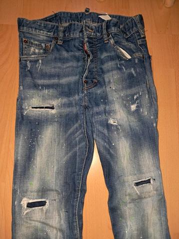 Dsquared2 spijkerbroek, Blauw, W32 (confectie 46) of kleiner, Ophalen of Verzenden, Zo goed als nieuw