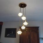 verlichting, Huis en Inrichting, Lampen | Hanglampen, Ophalen, 50 tot 75 cm, Zo goed als nieuw, Glas