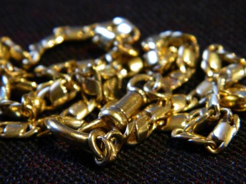 18K gouden ketting, Handtassen en Accessoires, Antieke sieraden, Ketting, Goud, Verzenden