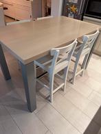 Keukentafel, stoelen, tafel, keuken, hoge tafel, keukenstoel, Ophalen, Gebruikt, 100 tot 150 cm, 50 tot 100 cm