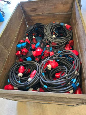 Stroomkabels 380v 16a  32 amp en 63 amp
