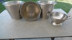 inox emmers, Ophalen, Gebruikt, RVS, Met handgreep
