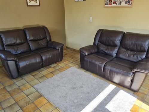 2 fauteuils 2 places cuir, Huis en Inrichting, Zetels | Zetels, Gebruikt, Leer, Ophalen