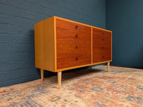 Vintage dubbele ladekast, Borge Mogensen, Deens design, Verzamelen, Retro, Huis en Inrichting, Ophalen