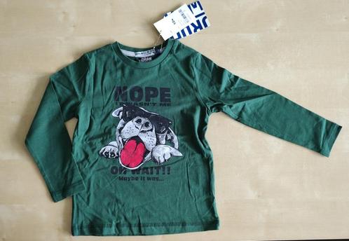 Groene longsleeve bel en bo, maat 104 (nieuw), Kinderen en Baby's, Kinderkleding | Maat 104, Nieuw, Jongen, Shirt of Longsleeve