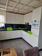 #17 Belle cuisine complète blanche mate, Maison & Meubles, Cuisine | Cuisines complètes, Enlèvement ou Envoi, Comme neuf