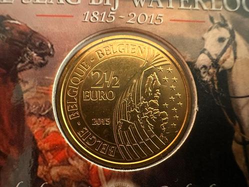 2,5 Euro België 2015 – Slag bij Waterloo – Herdenkingsmunt, Postzegels en Munten, Munten | Europa | Euromunten, 5 euro, België