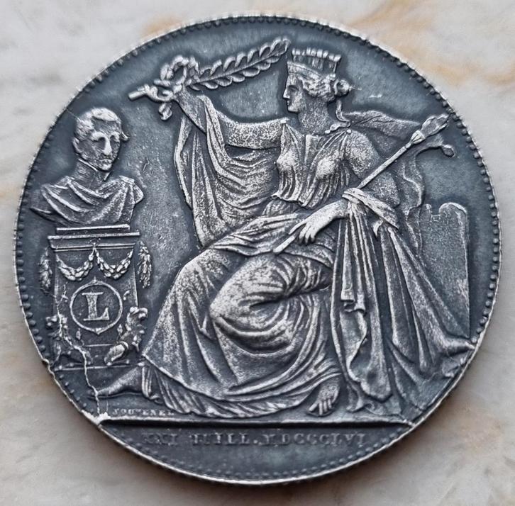 Module 2 Francs 1856 Frans / Kwaliteit, Timbres & Monnaies, Monnaies | Belgique, Monnaie en vrac, Argent, Argent, Enlèvement ou Envoi