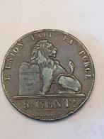 5 centiem 1857 pr staat van leopold 1, Timbres & Monnaies, Monnaies | Belgique, Enlèvement ou Envoi, Monnaie en vrac