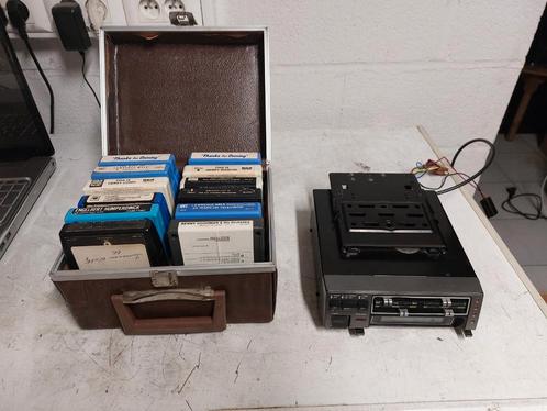 Sanyo 8 track met fm tuner voor oldtimers incl cassettes, Auto diversen, Autoradio's, Ophalen of Verzenden