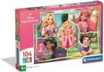 Disney Princess Puzzel - 104 stukjes - Clementoni, Kinderen en Baby's, Speelgoed | Kinderpuzzels, Ophalen of Verzenden, Meer dan 50 stukjes