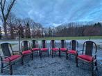 Set van 8 vintage rotan / bentwood stoelen met armleuningen, Antiek en Kunst, Ophalen