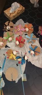 Nieuw bloempot decoratie lievevrouwebeestje, muisje en busje, Enlèvement ou Envoi