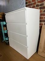 Commode blanche Ikea à tirroires, Comme neuf, 3 ou 4 tiroirs, 25 à 50 cm, Autres essences de bois