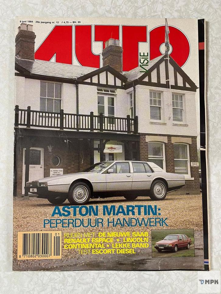 Autovisie Magazine #12 1984 Aston Martin Saab Renault, Boeken, Auto's | Folders en Tijdschriften, Gelezen, Ophalen of Verzenden