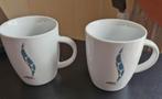 Tasse à café-2 pièces-Graindor-bleu-hauteur 8,5 cm-NEW, Maison & Meubles, Cuisine | Vaisselle, Envoi, Neuf, Tasse(s) et/ou soucoupe(s)