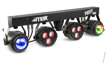 MAX PartyBar met 2x RGBW LED spot 2x Jellymoon incl. statief beschikbaar voor biedingen