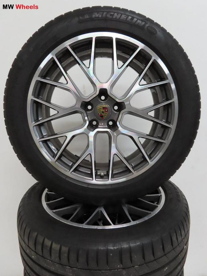 Porsche 20 inch Origineel velgen Macan RS Spyder zomerbanden, Auto-onderdelen, Banden en Velgen, Banden en Velgen, Zomerbanden