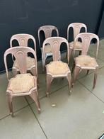 Lot van 6 orginele metalen stoelen, Ophalen