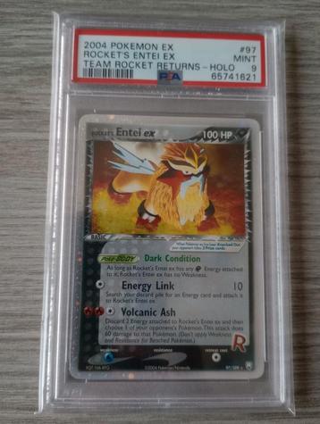 Rocket's Entei EX PSA 9 holo #97 Pokemon Team Rocket Returns beschikbaar voor biedingen