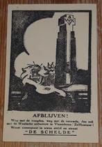 Oude postkaart De Schelde IJzertoren 1930 Vlaamse Beweging, Ongelopen, Ophalen of Verzenden, West-Vlaanderen, 1920 tot 1940