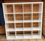 Armoire blanche à 4 compartiments Kallax ikea, 25 à 50 cm, Avec tablette(s), Comme neuf, 100 à 150 cm