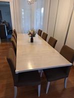 tafel 220 /100 l/b, Huis en Inrichting, Tafels | Eettafels, 200 cm of meer, 50 tot 100 cm, Grenenhout, Gebruikt