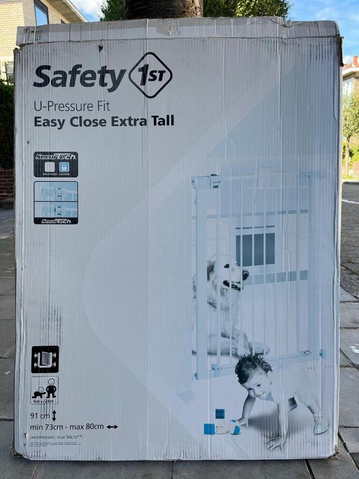 Barrière d'escalier sans perçage, Enfants & Bébés, Barrières, Comme neuf, Barrière de sécurité, Métal ou Fer, moins de 100 cm