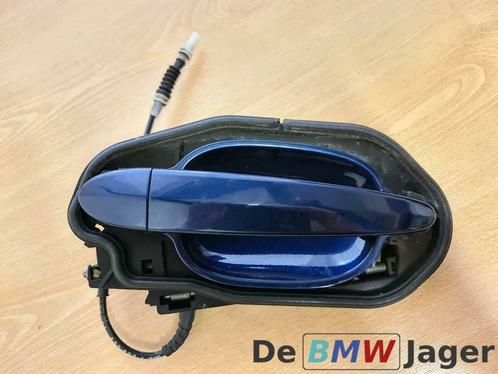 Deurgreep L mysticblau metallic BMW E60 E61 51217034543, Auto-onderdelen, Klein materiaal, BMW, Gebruikt, Ophalen of Verzenden